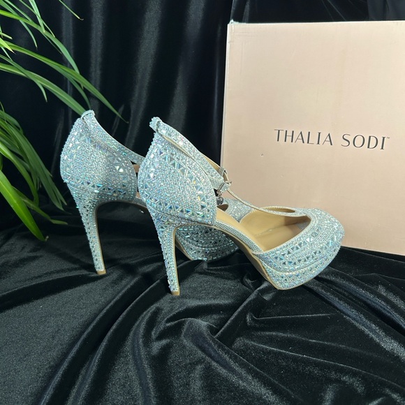 NWT THALIA SODI SUPER SPARKLING HEELS. 11M - Picture 8 of 12